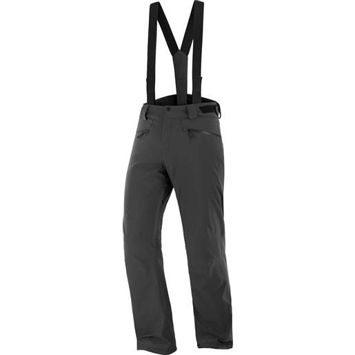 Salomon - pantaloni da sci isolanti - edge pant m deep black per uomo - taglia s - nero