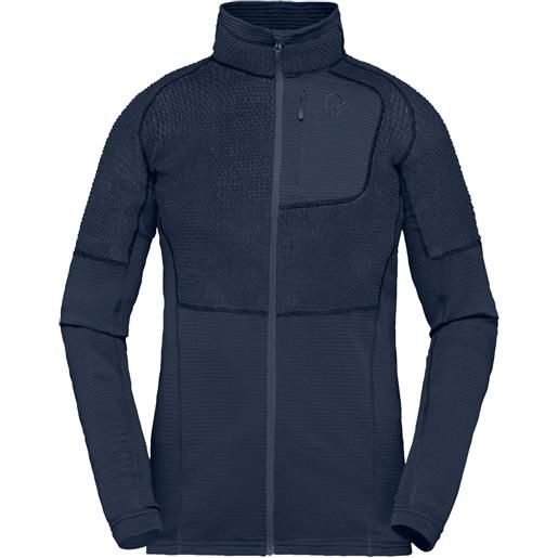 Norrona - pile leggero in polartec® - lyngen alpha90 jacket w indigo night/indigo night per donne - taglia xs, s, m, l - verde