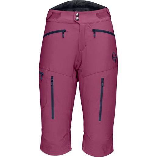 Norrona - shorts da mtb stretch - fjørå flex1 shorts w violet quartz per donne in silicone - taglia xs, s, m, l - viola