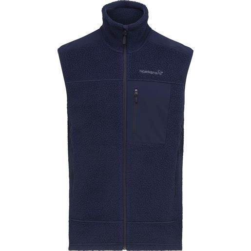 Norrona - calda giacca smanicata di pile - trollveggen thermal pro vest m's indigo night/indigo night per uomo - taglia s, m, l, xl - blu navy