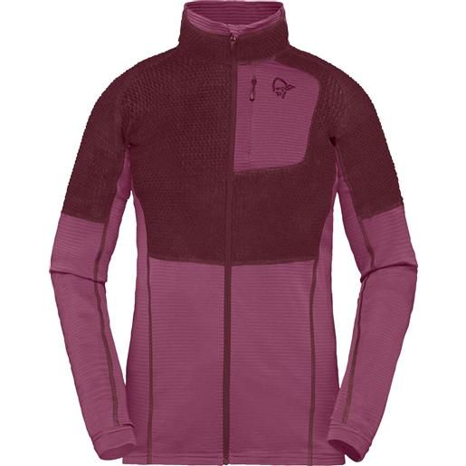 Norrona - giacca di pile leggera e traspirante - lyngen alpha90 jacket w violet quartz per donne - taglia xs, s, m - viola