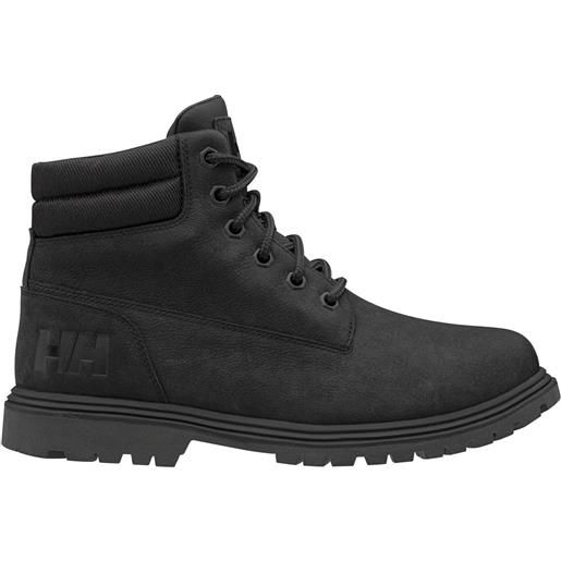 Helly-Hansen - scarponcini alti in pelle impermeabili - fremont black/black gum per uomo - taglia 10,5 us - nero