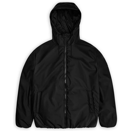 Rains - giacca da pioggia isolata - lohja jacket black per uomo - taglia xs, s, m, l, xl - nero