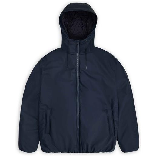 Rains - giacca da pioggia isolata - lohja jacket navy per uomo - taglia xs, s, m, l, xl - blu navy