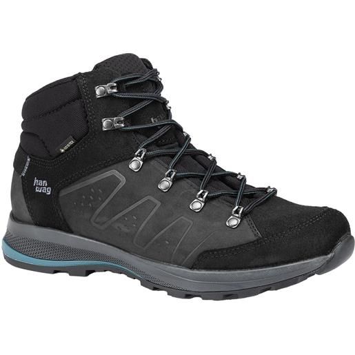 Hanwag - scarpe da trekking in gore-tex - torsby gtx black/dusk per uomo in pelle - taglia 7,5 uk, 8 uk, 8,5 uk, 9 uk, 9,5 uk, 10 uk, 10,5 uk - nero