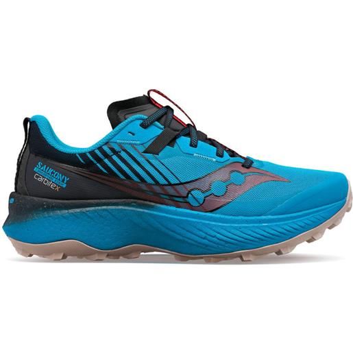 Saucony - chaussures de trail - endorphin edge ocean / black per uomo - taglia 41,42.5,44.5,45 - blu