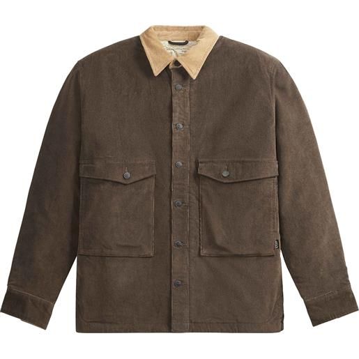 Picture Organic Clothing - giacca-camicia in cotone biologico - noliwa cord shirt dark chocolate per uomo in cotone - taglia s, m, l, xl - marrone
