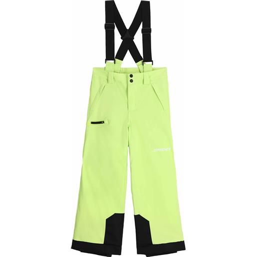 Spyder - pantaloni da sci isolanti - propulsion pants lime ice - taglia bambino 10a, 12a - giallo