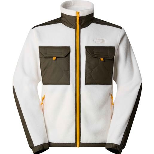 The North Face - giacca di pile rétro - m royal arch f/z jacket gardenia white/new taupe green per uomo - taglia xl - bianco
