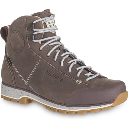 Dolomite - scarpe lifestyle - w's cinquantaquattro high fg evo gtx plum brown per donne in pelle - taglia 5 uk, 6 uk, 6,5 uk - grigio