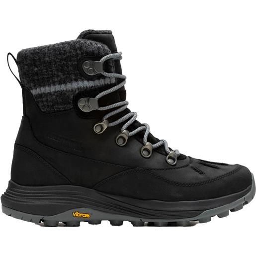 Merrell - scarpe da trekking calde - siren 4 thermo mid zip wp black per donne in pelle - taglia 37,37.5,38,38.5,41 - nero