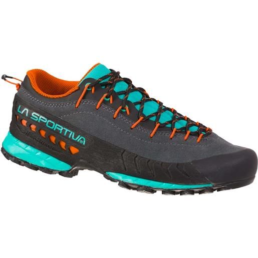 La Sportiva - scarpe da escursionismo - tx4 woman carbon/aqua per donne in pelle - taglia 40.5,41 - grigio