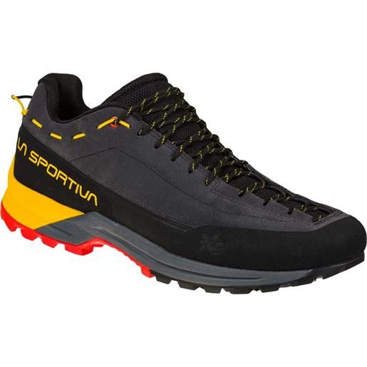 La Sportiva - scarpe da avvicinamento - tx guide leather carbon/yellow per uomo in pelle - taglia 41.5,42.5,43,44.5,45.5,46 - grigio