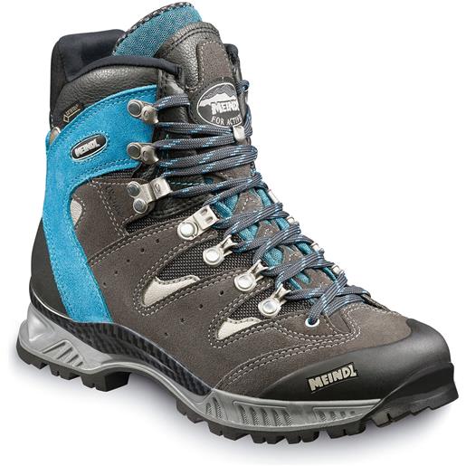 Meindl - scarpe da trekking - air revolution 2.3 lady gtx turquoise/anthracite per donne in pelle - taglia 3,5 uk, 4,5 uk - grigio