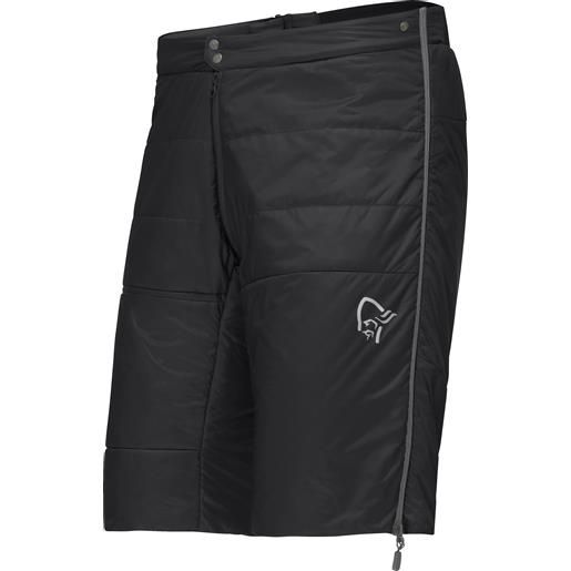 Norrona - pantaloncini isolanti - falketind thermo40 shorts m caviar/drizzle per uomo - taglia xl - nero