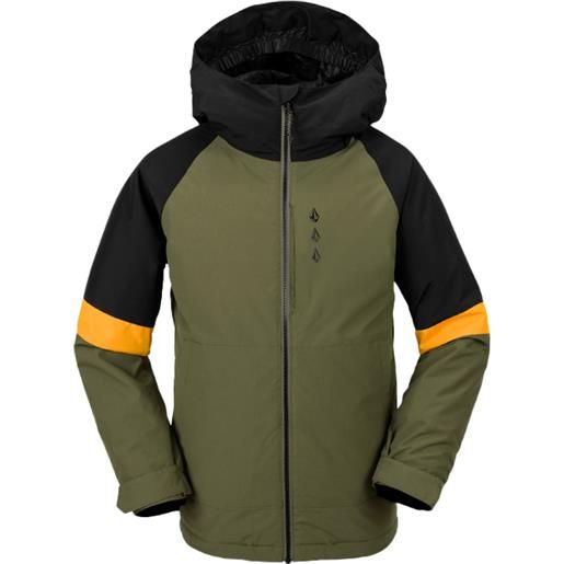 Volcom - giacca da snowboard - sawmill ins jacket military - taglia bambino xs, s, m, xl - kaki