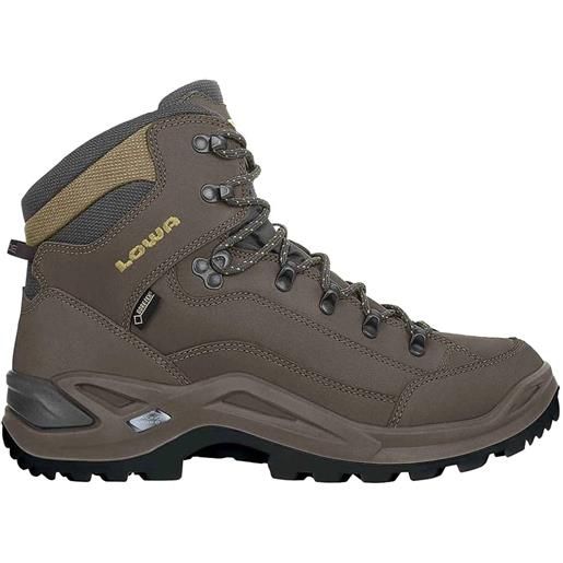 Lowa - scarpe da trekking - renegade gtx mid slate per uomo in pelle - taglia 7,5 uk, 8 uk, 9 uk, 10 uk, 11 uk - marrone
