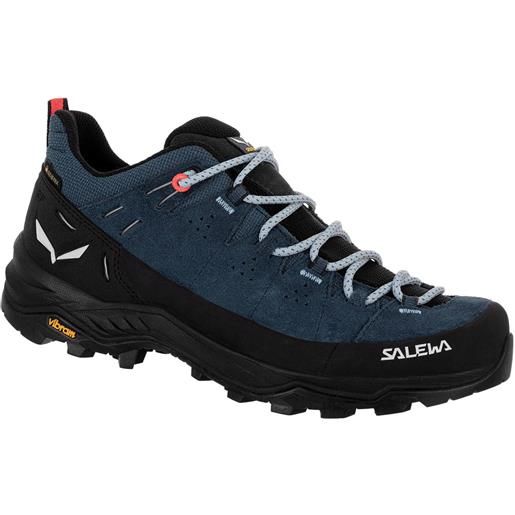 Salewa - scarpe da trekking - alp trainer 2 gtx w dark denim/black per donne - taglia 4 uk, 4,5 uk, 5,5 uk, 6 uk, 6,5 uk, 7,5 uk - blu