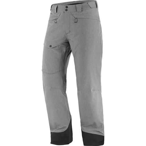 Salomon - pantaloni da sci isolanti - untracked pant m deep black heather per uomo - taglia s, m, l, xxl - nero