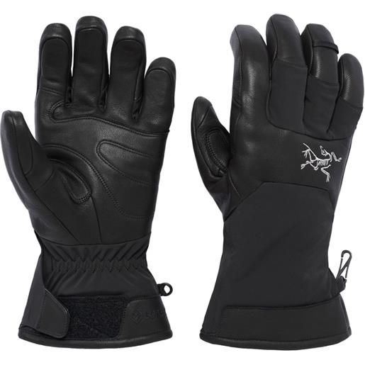 Arc'Teryx - guanti da sci gore-tex e primaloft - sabre glove black in pelle - taglia s, l, xl - nero