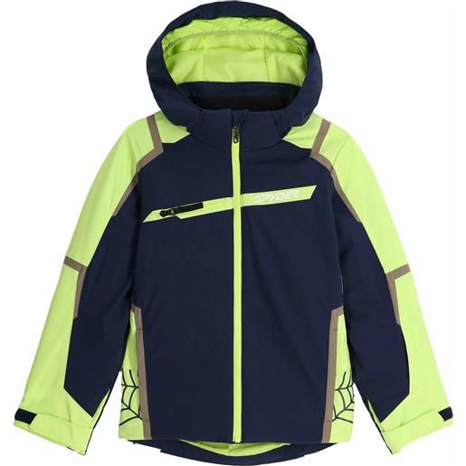Spyder - giacca da sci impermeabile e traspirante - challenger jacket true navy - taglia bambino 10a, 12a - blu navy