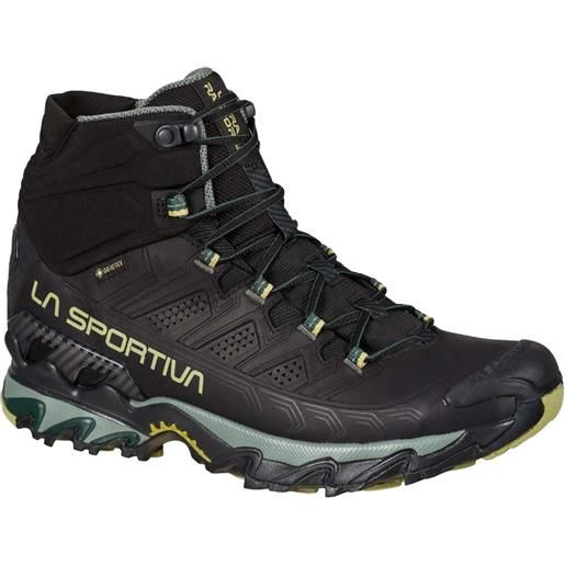 La Sportiva - scarpe da trekking in gore-tex - ultra raptor ii mid leather gtx black/cedar per uomo - taglia 41.5,42,42.5,43,43.5,44,44.5,45,45.5,46 - nero