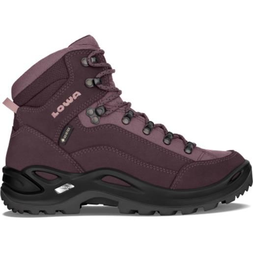 Lowa - scarpe per trekking di un giorno - renegade gtx mid ws prune/mauve per donne in pelle - taglia 4 uk, 4,5 uk, 6 uk, 7,5 uk - viola