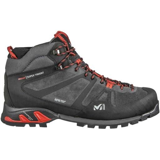 Millet - scarpe da alpinismo versatili - super trident gtx tarmac per uomo in pelle - taglia 6 uk, 7 uk, 7,5 uk, 8 uk, 8,5 uk, 9 uk, 9,5 uk, 10 uk, 10,5 uk, 11 uk - nero