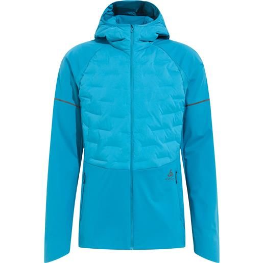 Odlo - giacca softshell da trail/running - jacket zeroweight insulator saxony blue per uomo in softshell - taglia s, m, l, xl