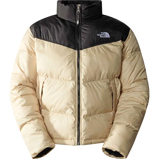 The North Face - piumino idrorepellente - m saikuru jacket gravel/tnf black per uomo in pelle - taglia m, xl - bianco