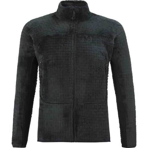 Millet - giacca in pile polartec ® - fusion lines loft jacket m black per uomo - taglia s, xs - nero