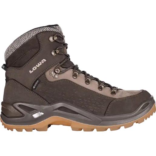 Lowa - scarpe da trekking invernali - renegade warm gtx mid slate/clove per uomo - taglia 7,5 uk, 8 uk, 9 uk, 9,5 uk, 10 uk - marrone