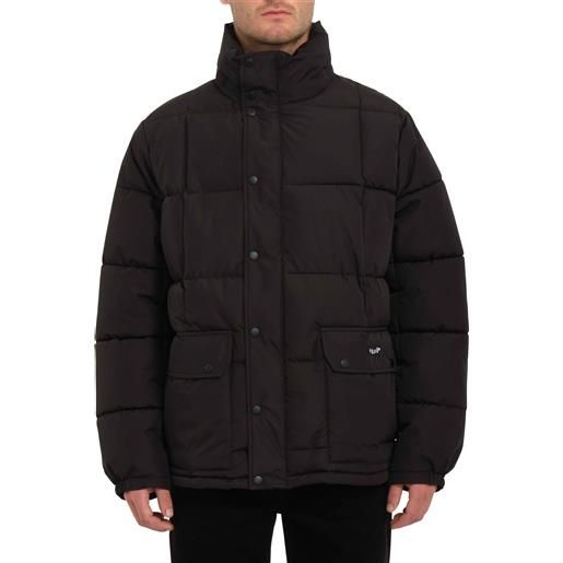 Volcom - piumino impermeabile - superstoner ii 5k jacket black per uomo in nylon - taglia s, m, l, xl - nero