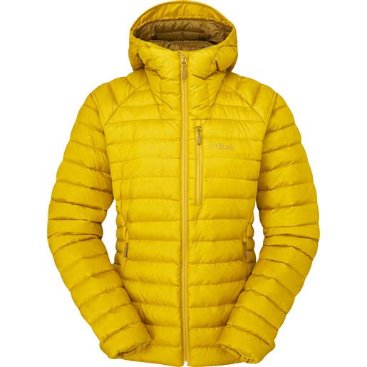 Rab - piumino caldo - microlight alpine jacket w sahara per donne - taglia 8 uk, 10 uk, 12 uk, 14 uk - giallo