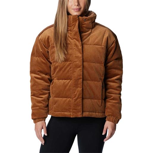 Columbia - piumino naturale - ruby falls™ novelty jacket camel brown corduroy per donne - taglia xs, s, m - marrone