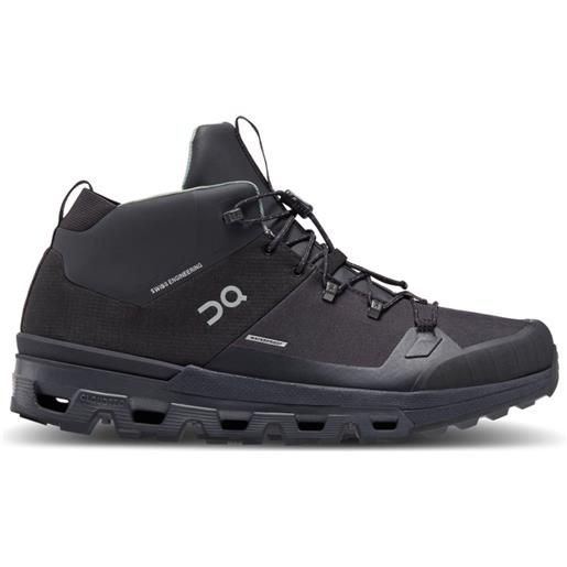 On - scarpe da trekking - cloudtrax waterproof black per uomo in pelle - taglia 8 us, 8,5 us, 9 us, 10 us, 10,5 us, 12 us, 7,5 us - nero