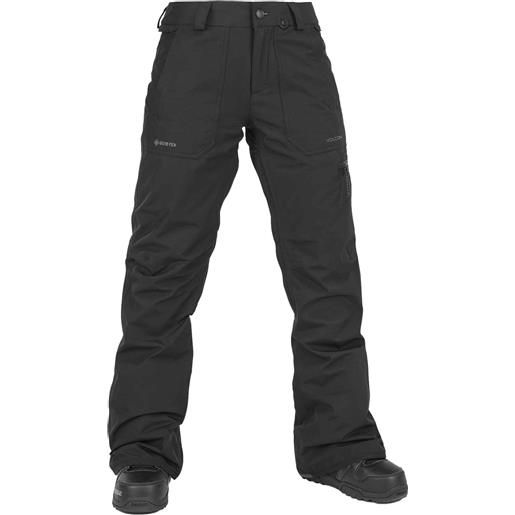 Volcom - pantaloni impermeabili e isolanti - knox ins gore-tex pant black per donne - taglia xs, s, m, l - nero