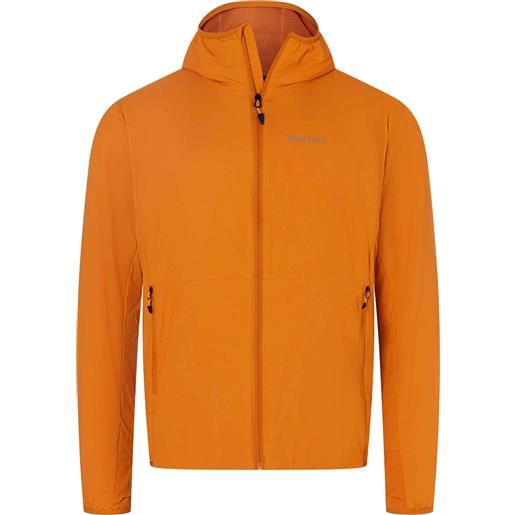 Marmot - giacca traspirante - alt hb hoody tangelo per uomo in nylon - taglia s, m - arancione