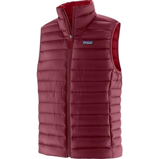 Patagonia - piumino smanicato - m's down sweater vest carmine red per uomo - taglia s, l, xl - bordeaux