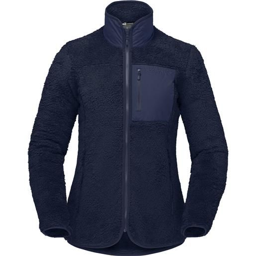 Norrona - pile caldo - Norrona warm3 jacket w's indigo night per donne in poliestere riciclato - taglia xs, s, m, l - blu navy