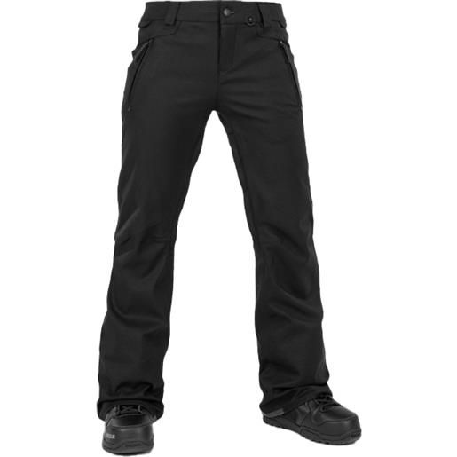 Volcom - pantaloni da snowboard - species stretch pant black per donne in pelle - taglia xs, s, m, l - nero