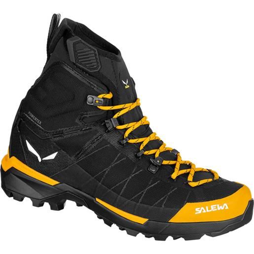 Salewa - scarpe da alpinismo - ortles light mid ptx m gold/black per uomo in nylon - taglia 7,5 uk, 8 uk, 8,5 uk, 9 uk, 9,5 uk, 10 uk, 10,5 uk, 11 uk - nero