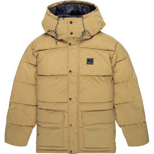 Element - piumino impermeabile - big trekka m puffer jacket khaki per uomo in nylon - taglia m, l, xl - marrone