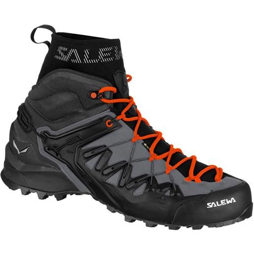 Salewa - scarpe da avvicinamento - ms wildfire edge mid gtx quiet shade/onyx per uomo - taglia 7 uk, 8,5 uk, 9,5 uk, 10 uk, 10,5 uk, 11 uk, 11,5 uk - grigio