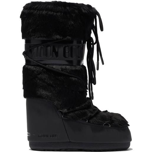 Moonboot - doposci in pelliccia sintetica - moon boot classic faux fur black per donne - taglia 42-44,35-38,39-41 - nero