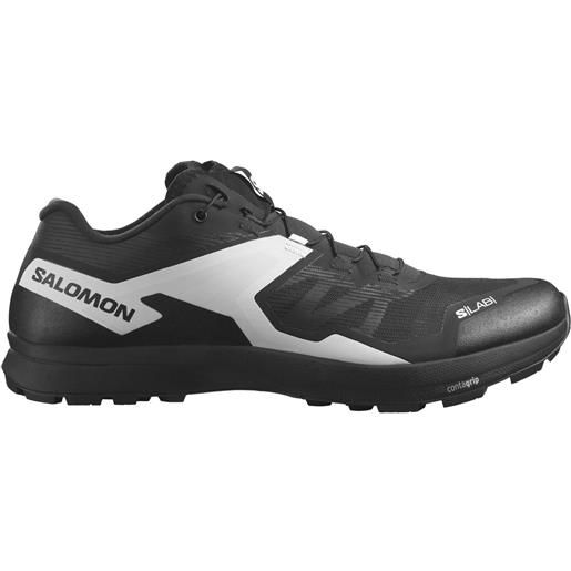 Salomon - scarpe da trail running - s/lab alpine black/white/blue danube - taglia 5 uk, 5,5 uk, 6 uk, 6,5 uk, 7 uk, 7,5 uk, 8 uk, 8,5 uk, 9 uk, 9,5 uk, 10 uk, 10,5 uk, 11 uk, 11,5 uk, 12 uk - nero
