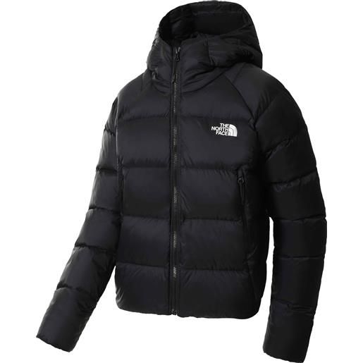 The North Face - piumino in piuma d'oca - w crop 550 down hoodie tnf black per donne in pelle - taglia l - nero