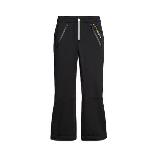 Superdry - pantaloni da sci - ski softshell slim trousers black per donne in softshell - taglia xs, m, l - nero