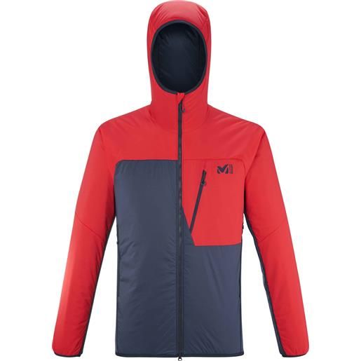 Millet - pile da alpinismo - magma hybrid hoodie m saphir red per uomo - taglia s, m, l, xl - rosso