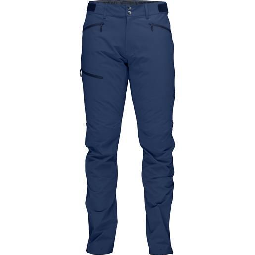 Norrona - pantaloni softshell - falketind flex1 pants m's indigo night per uomo in softshell - taglia s, m, l, xl - blu navy
